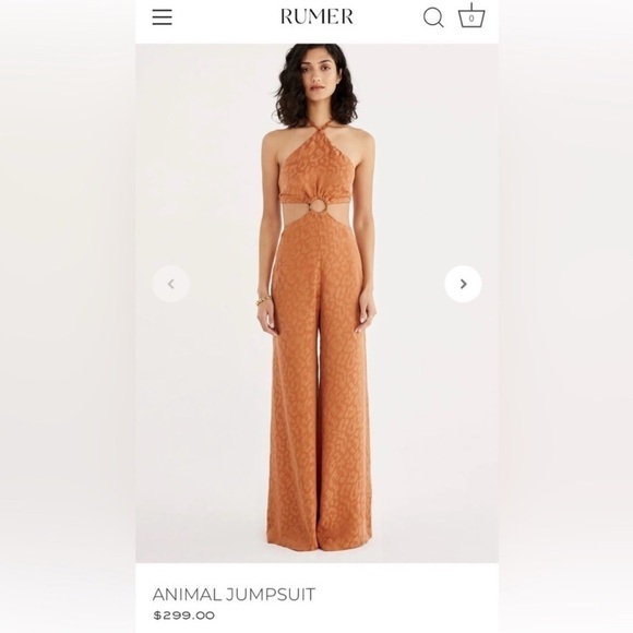 Rumer Pants - Rumer The Label Animal Jumpsuit Small
